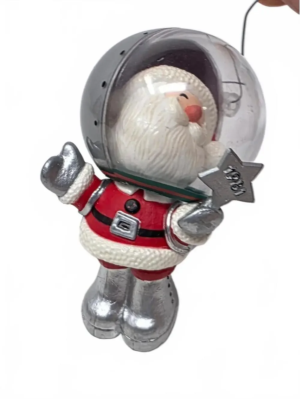 1981 Hallmark Keepsake Astronaut Santa Christmas Ornament w/ Box Vintage